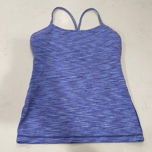 Periwinkle Lululemon Flow Y top